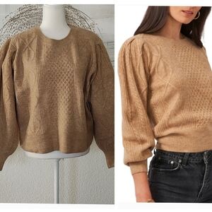 New 1 State Tan Heather Soft Sweater Size XXL